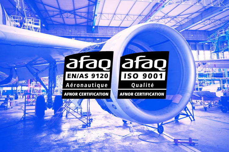 Logo Afaq ISO 9001 et EN 9120